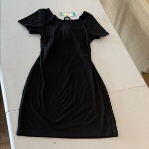 Kaileigh Chic Black Mini Dress